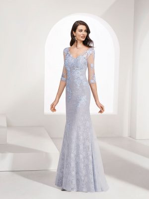 Vestido de fiesta Marfil 3g138 Frontal