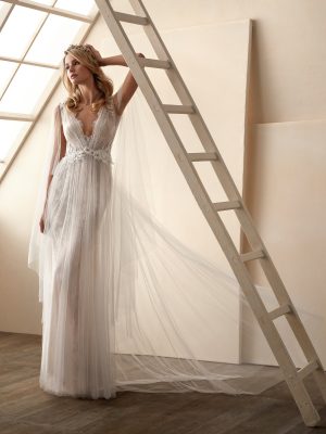 Vestido de novia Valerio Luna Cloe Frontal